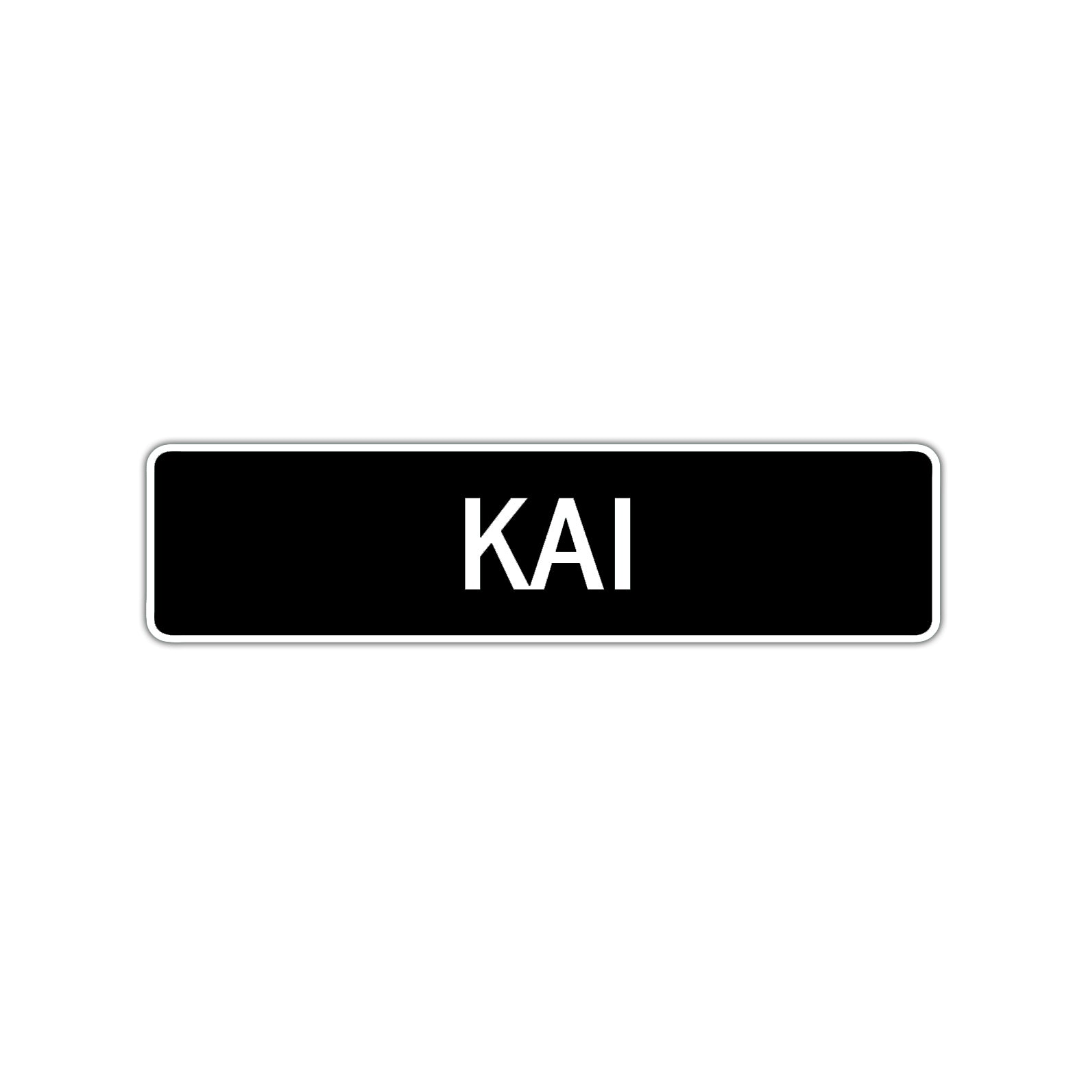 Kai Street Sign Children Name Room Plate