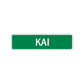 Kai Street Sign Children Name Room Plate