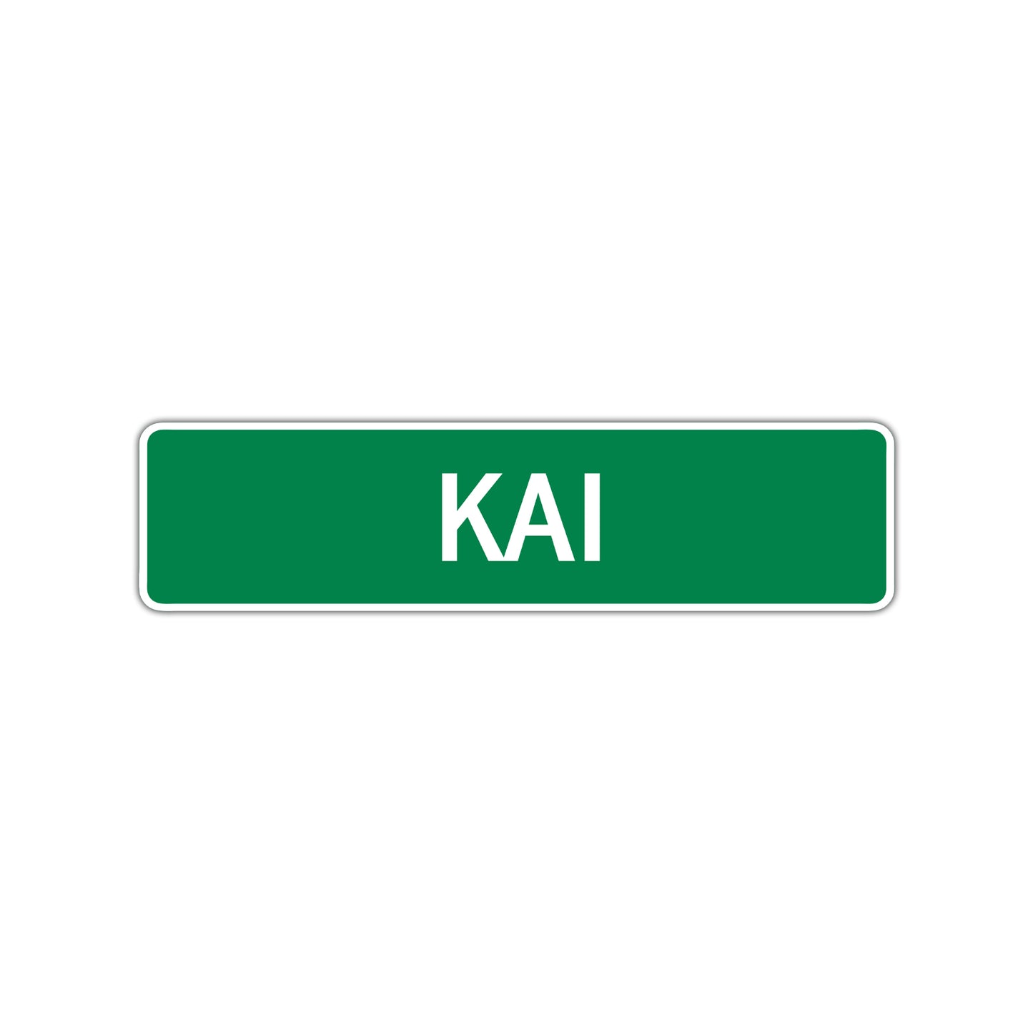 Kai Street Sign Children Name Room Plate