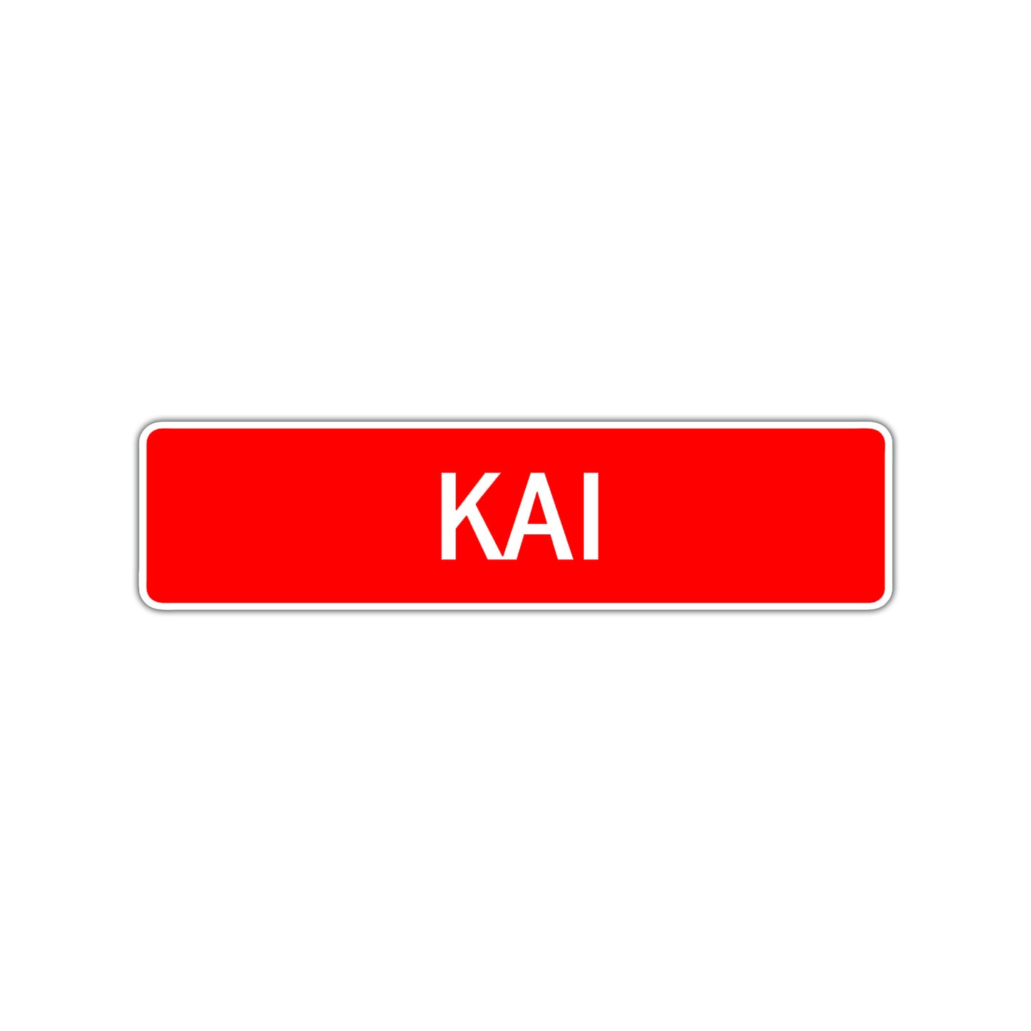 Kai Street Sign Children Name Room Plate