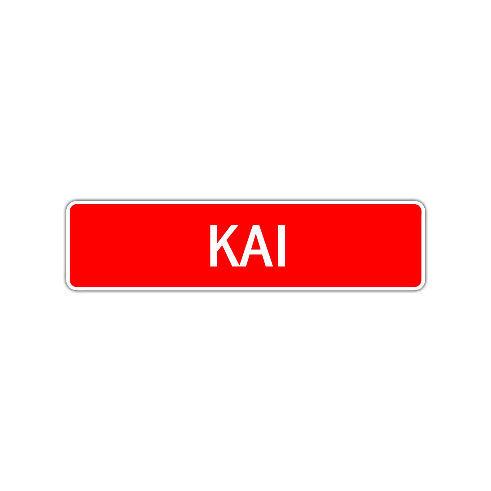 Kai Street Sign Children Name Room Plate