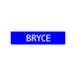 Bryce Street Sign Children Name Room Plate