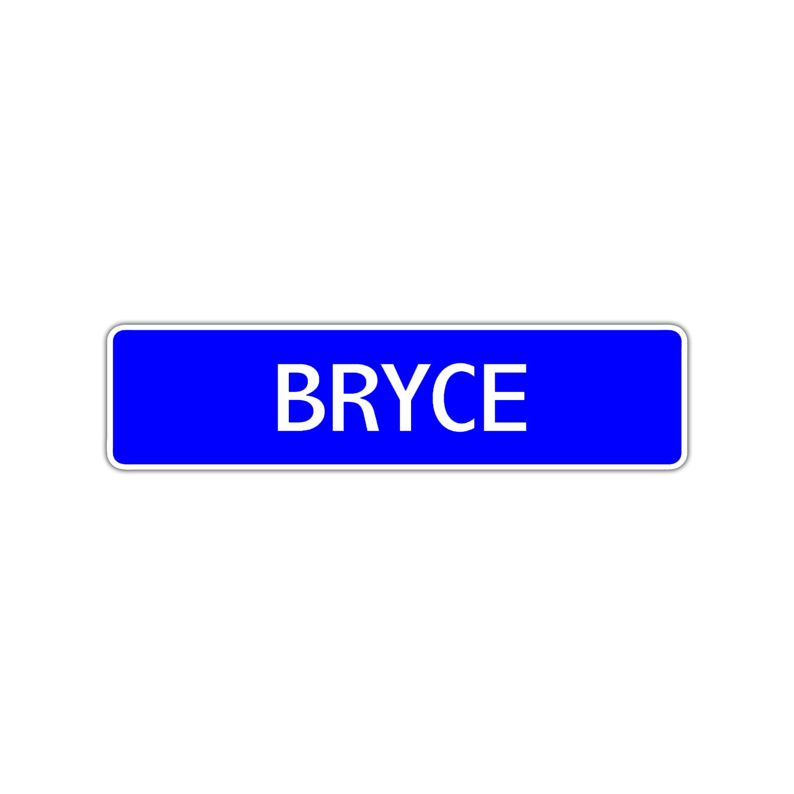 Bryce Street Sign Children Name Room Plate