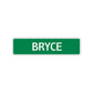 Bryce Street Sign Children Name Room Plate