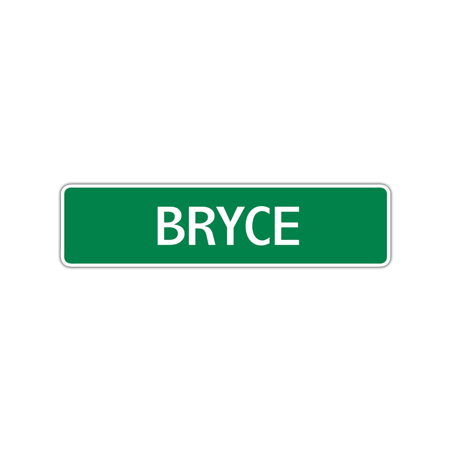 Bryce Street Sign Children Name Room Plate
