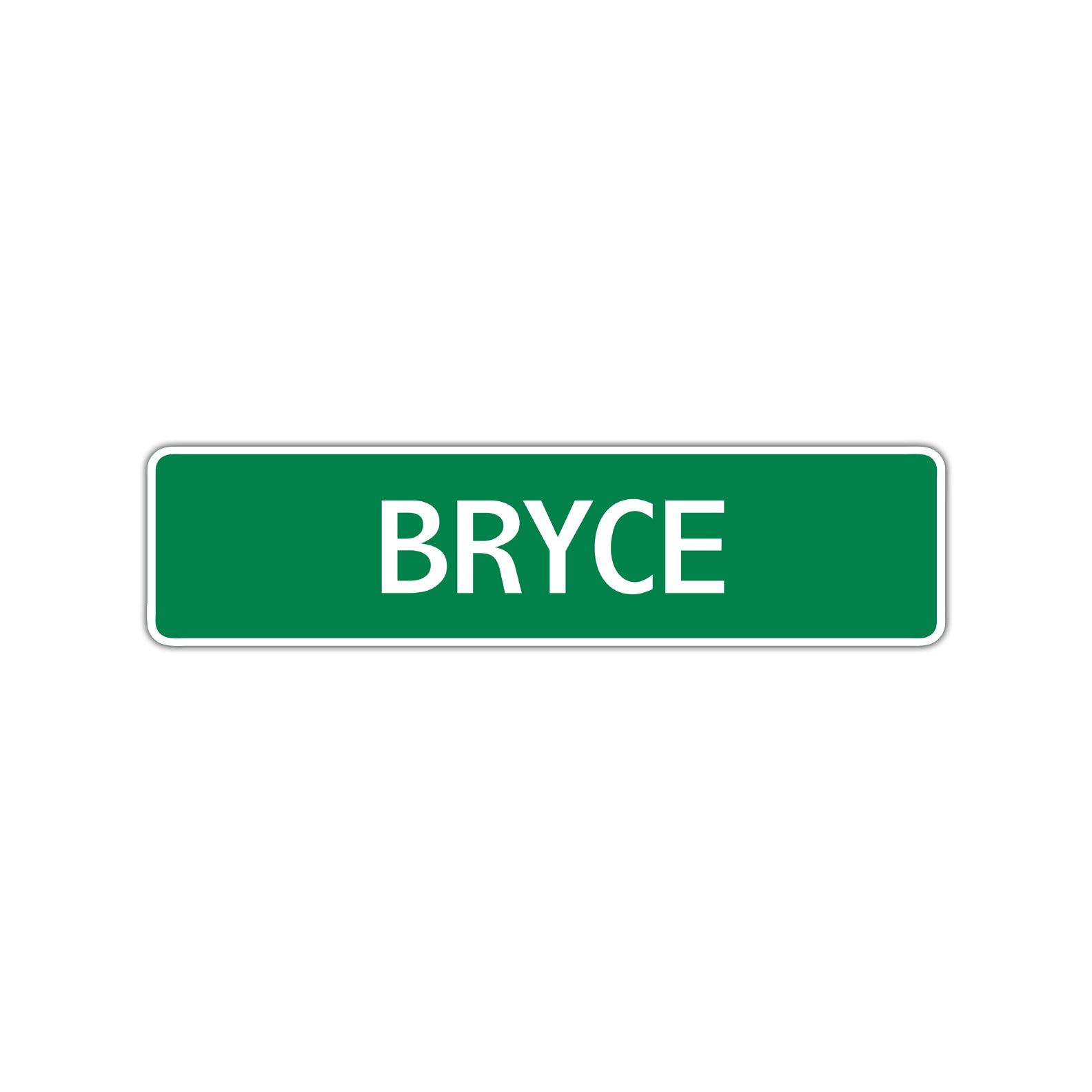 Bryce Street Sign Children Name Room Plate