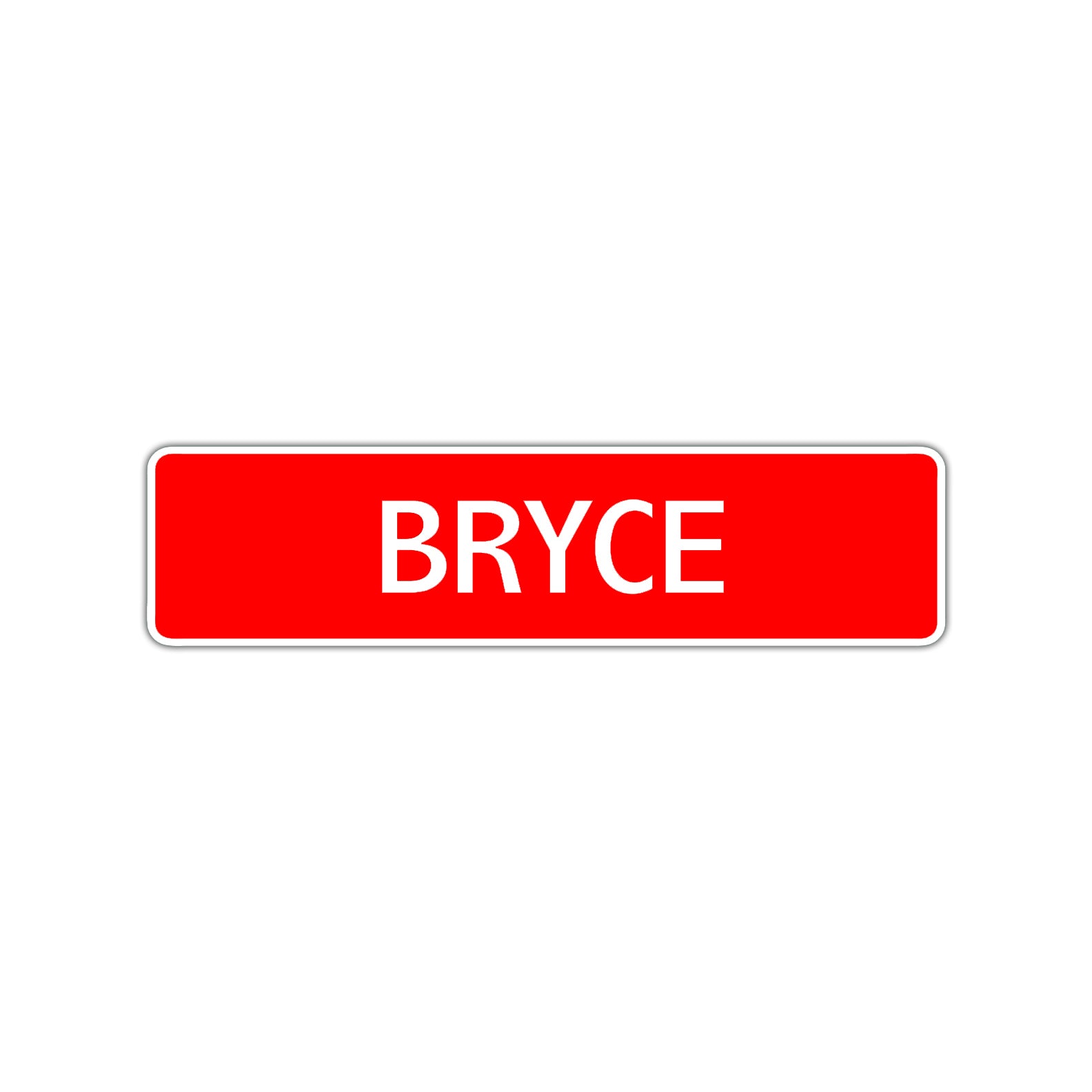 Bryce Street Sign Children Name Room Plate