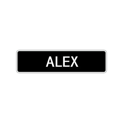 Alex Street Sign Children Name Room Plate