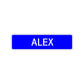 Alex Street Sign Children Name Room Plate