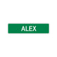 Alex Street Sign Children Name Room Plate