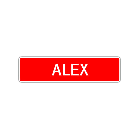 Alex Street Sign Children Name Room Plate