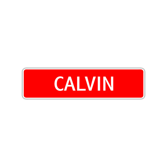 Calvin Street Sign Children Name Room Plate