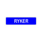 Ryker Street Sign Children Name Room Plate