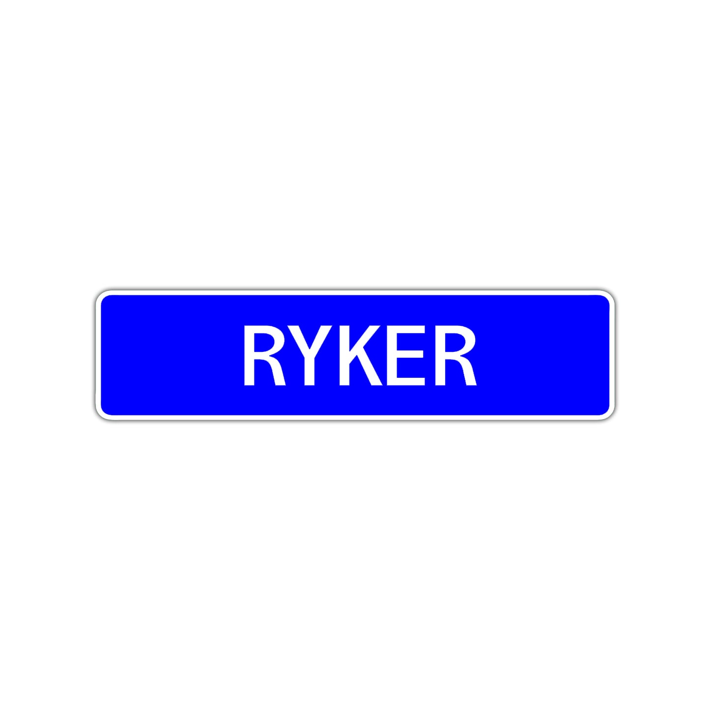 Ryker Street Sign Children Name Room Plate