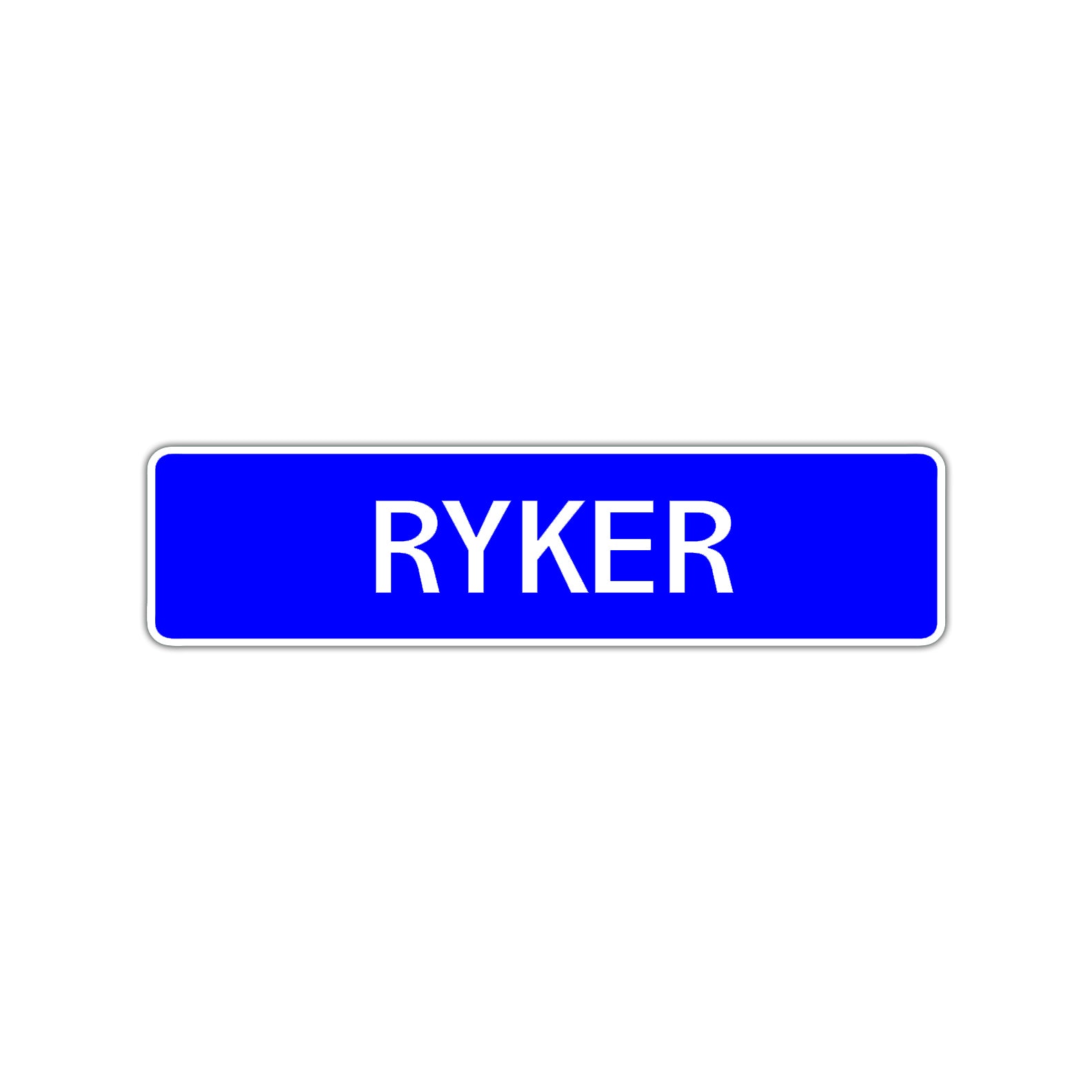 Ryker Street Sign Children Name Room Plate