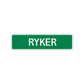 Ryker Street Sign Children Name Room Plate