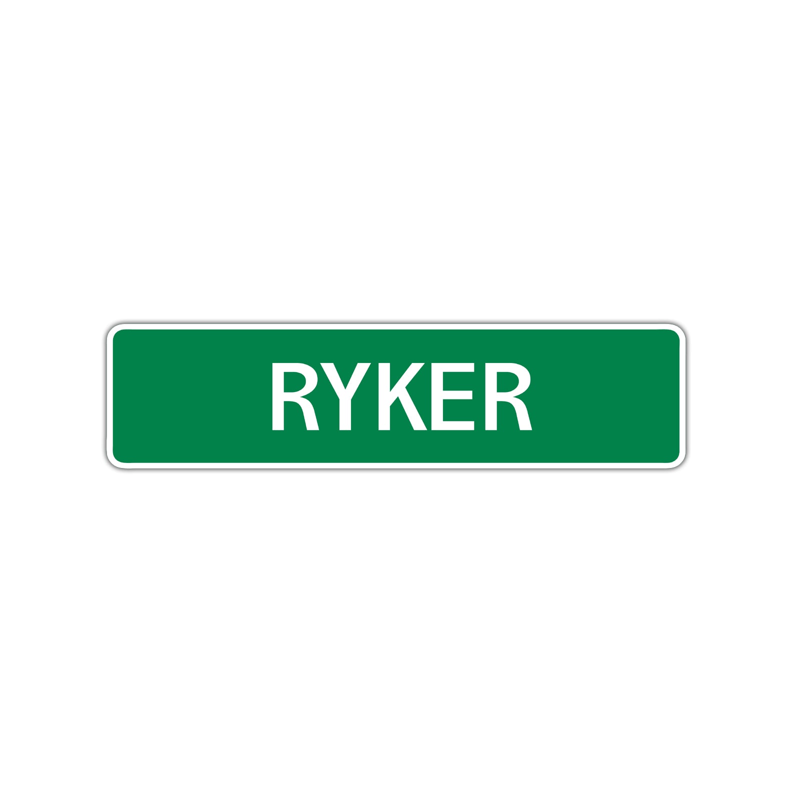 Ryker Street Sign Children Name Room Plate