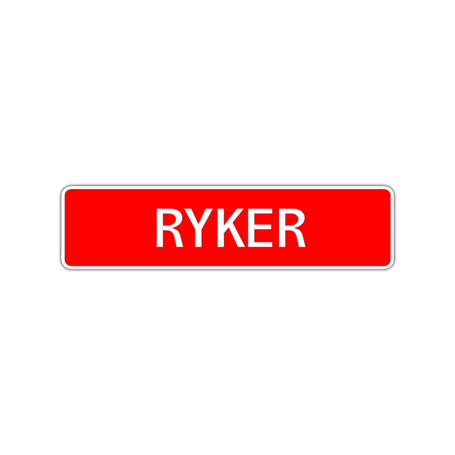 Ryker Street Sign Children Name Room Plate