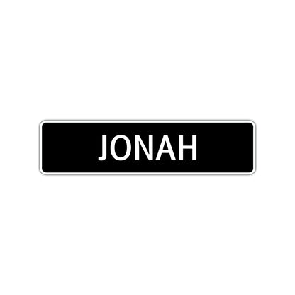 Jonah Street Sign Children Name Room Plate