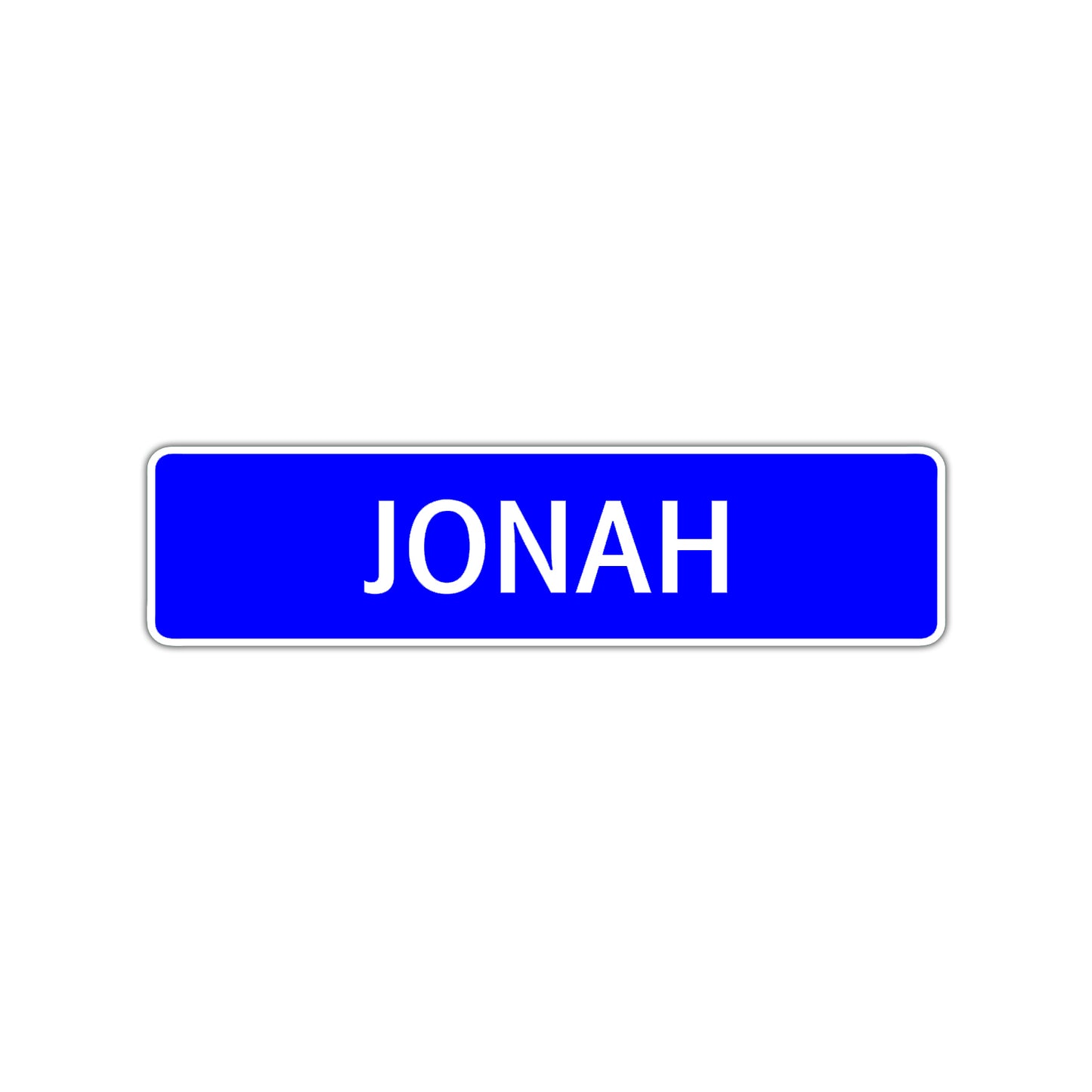 Jonah Street Sign Children Name Room Plate