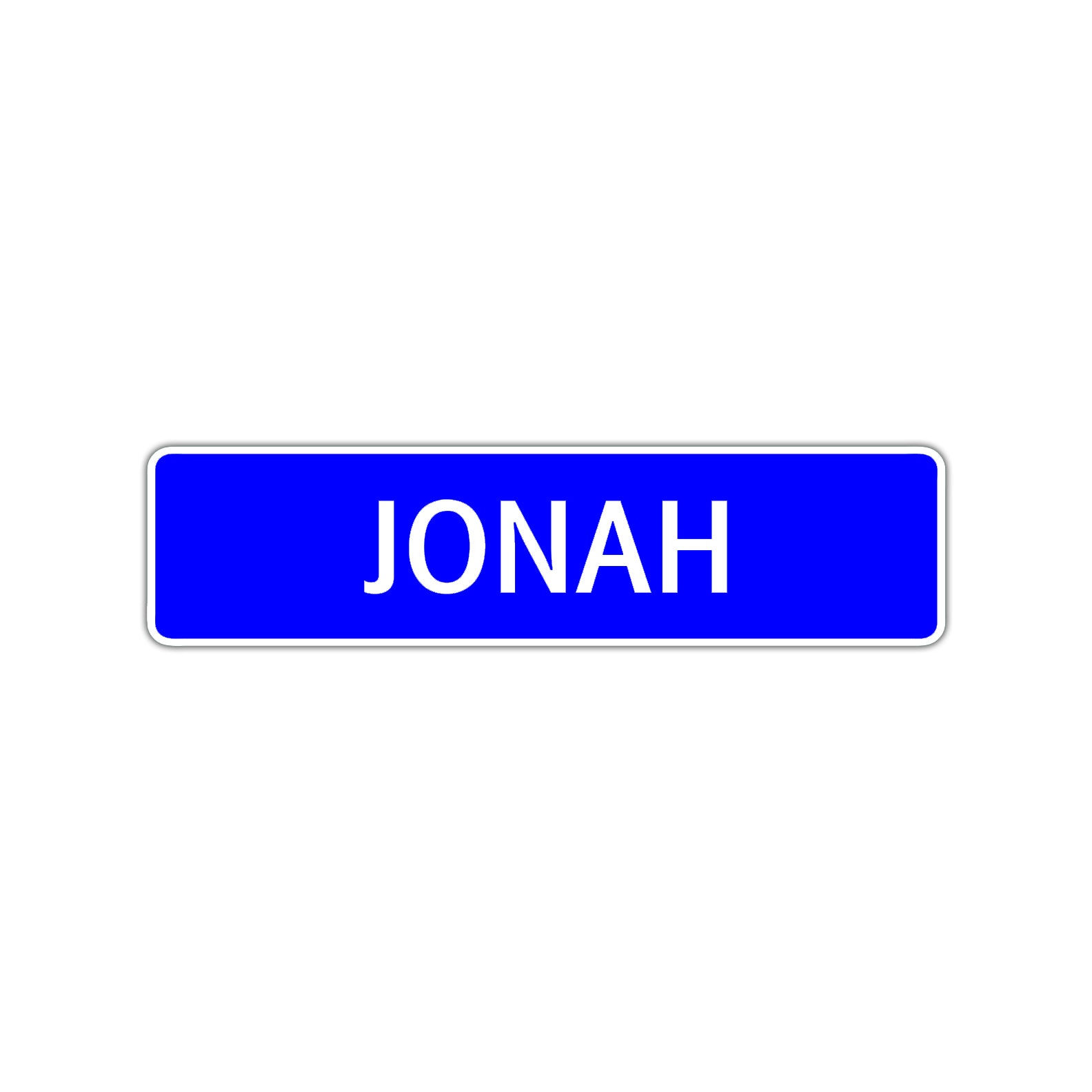 Jonah Street Sign Children Name Room Plate