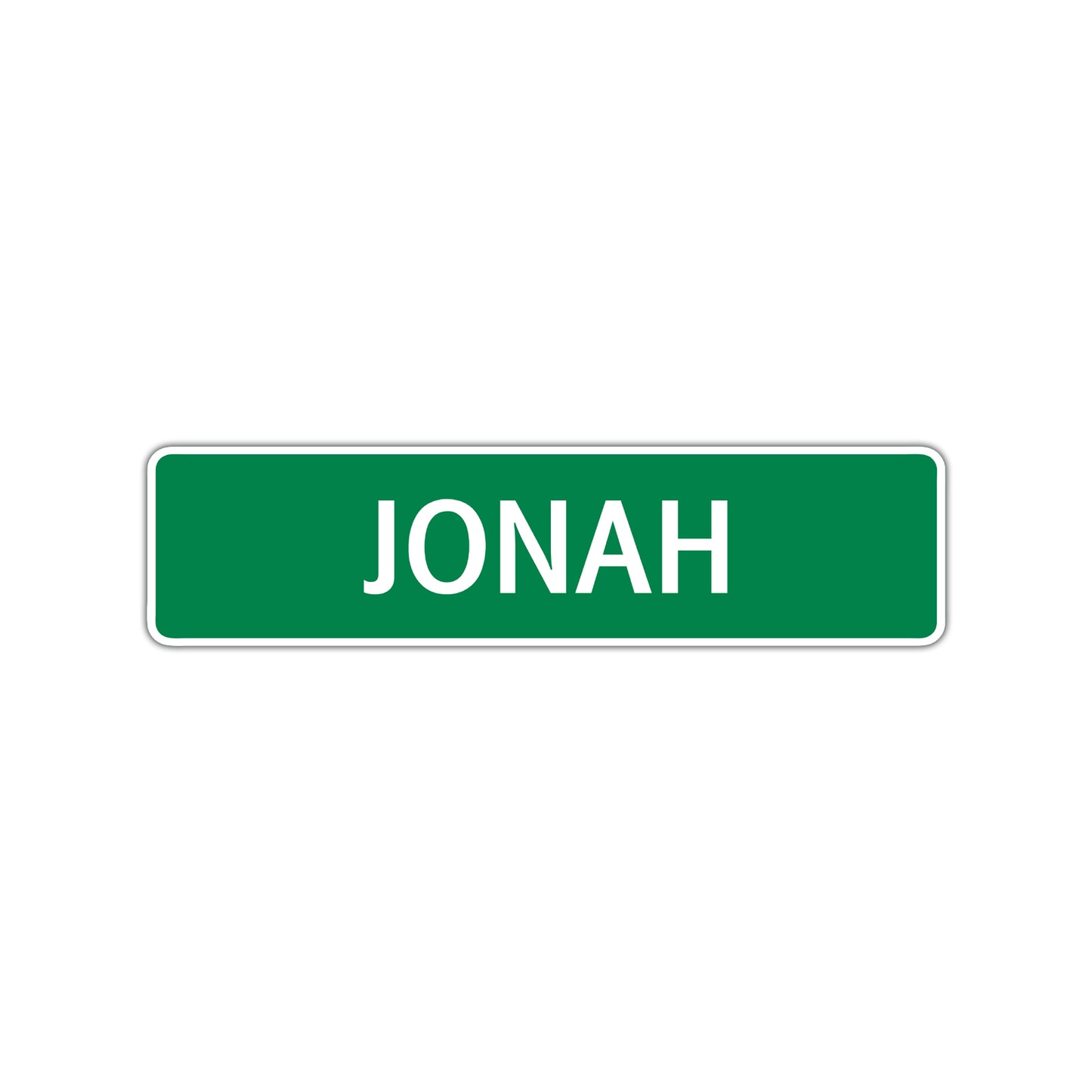 Jonah Street Sign Children Name Room Plate