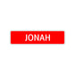 Jonah Street Sign Children Name Room Plate