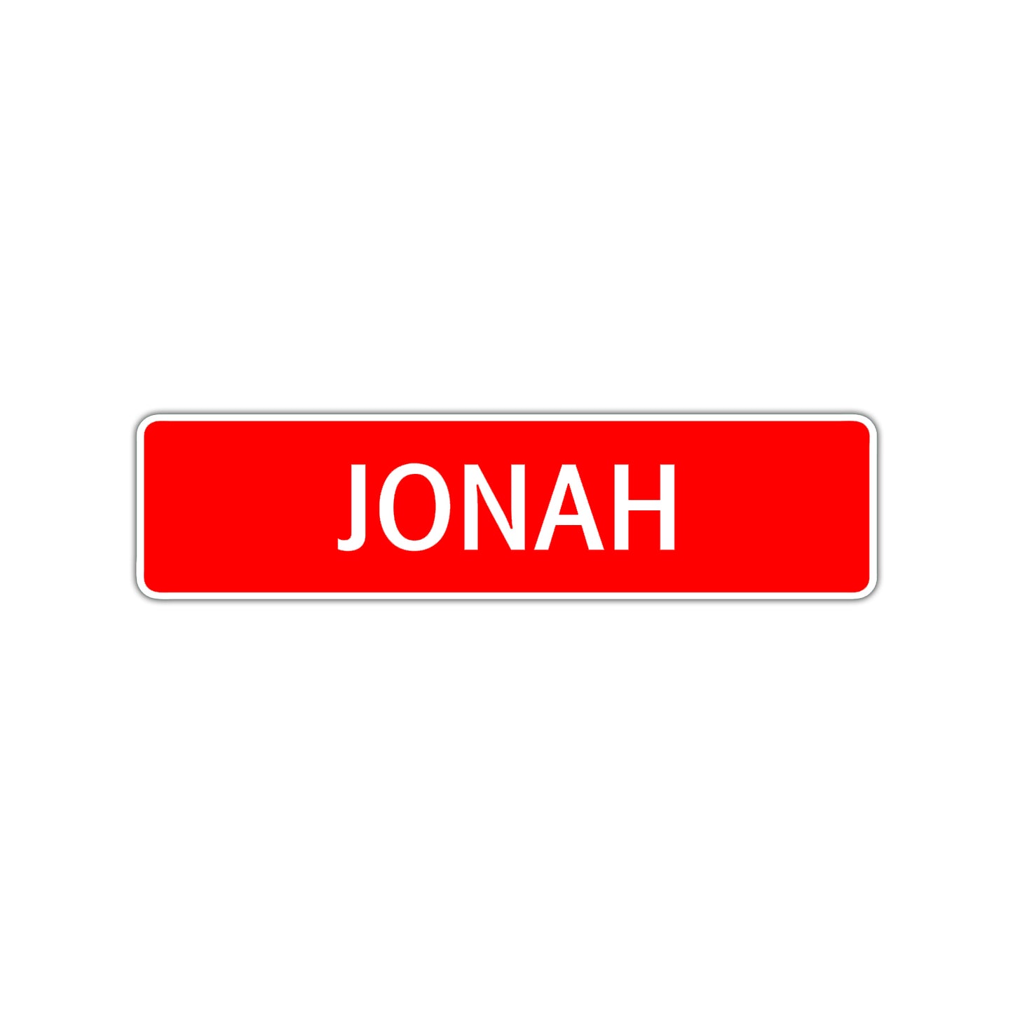 Jonah Street Sign Children Name Room Plate