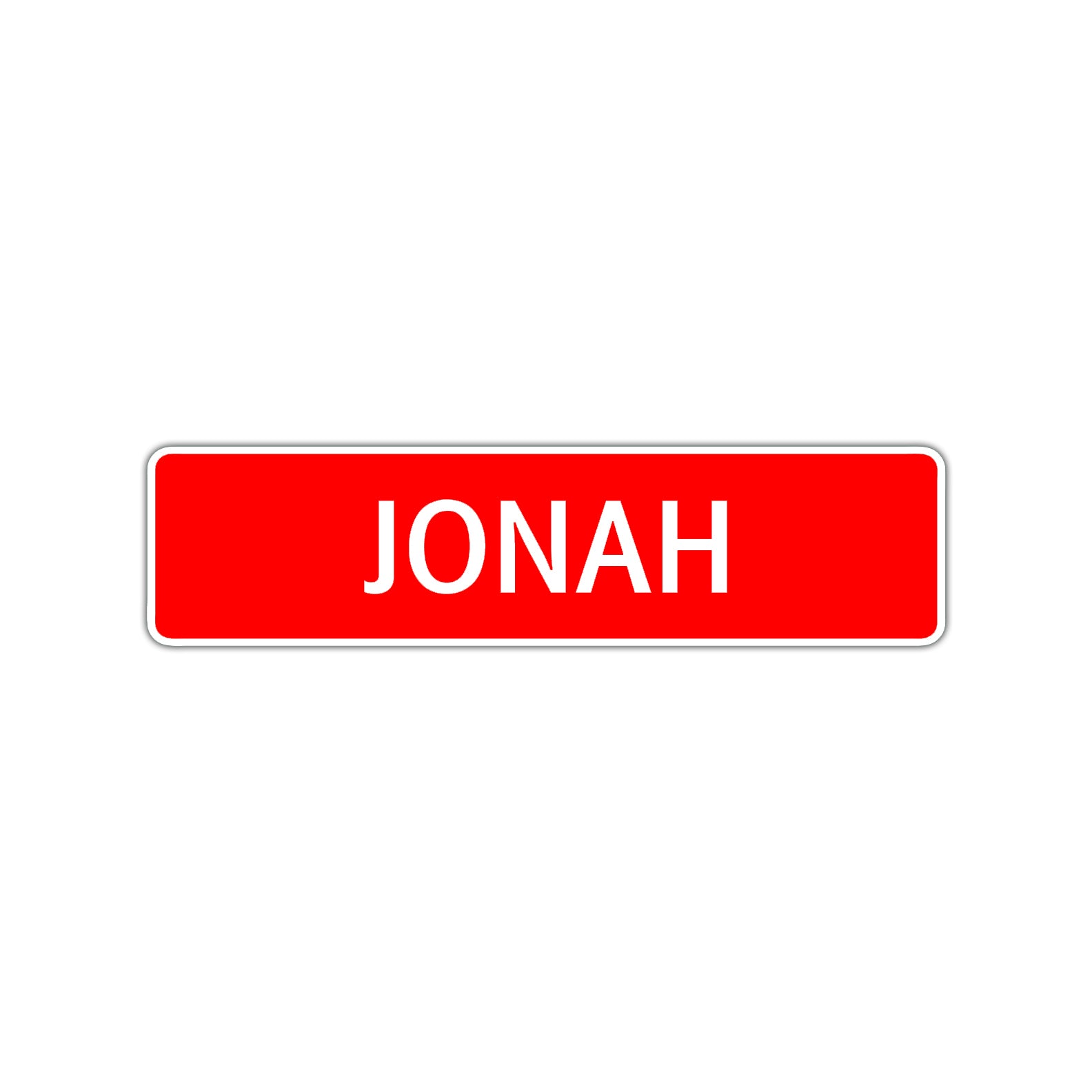 Jonah Street Sign Children Name Room Plate