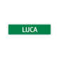 Luca Street Sign Children Name Room Plate