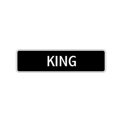King Street Sign Children Name Room Plate
