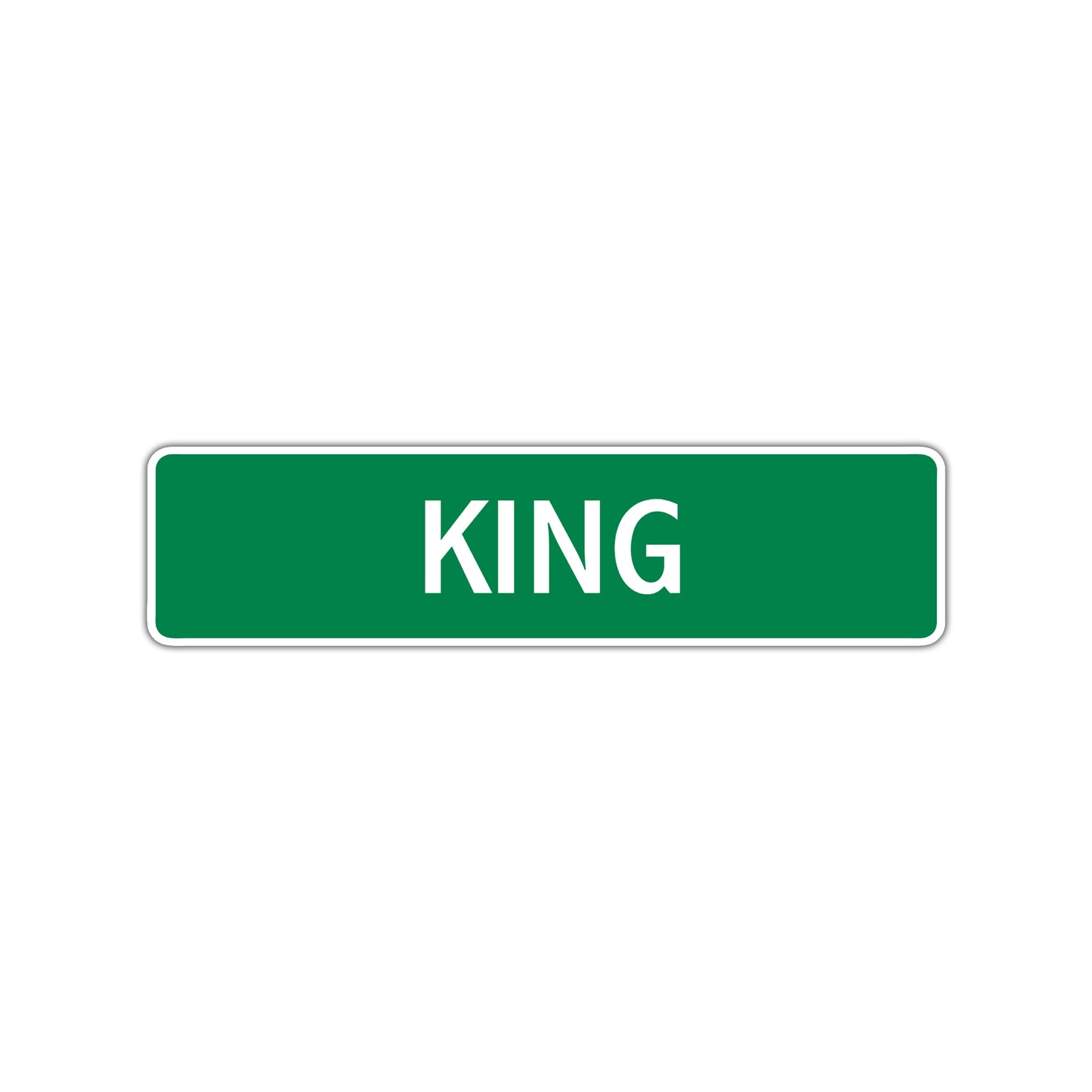 King Street Sign Children Name Room Plate