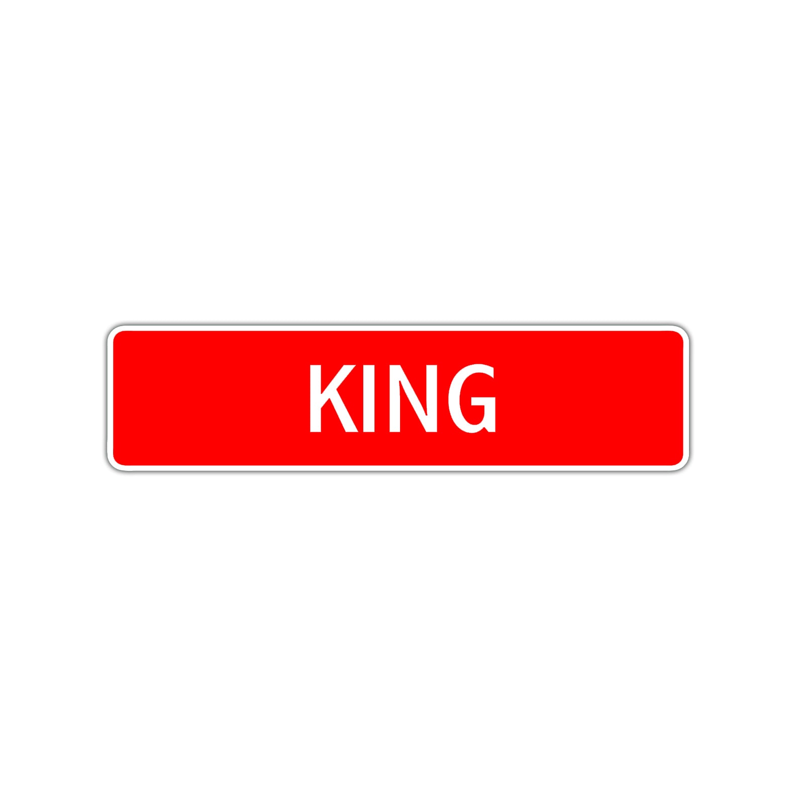 King Street Sign Children Name Room Plate