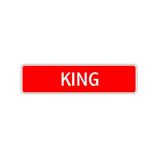 King Street Sign Children Name Room Plate