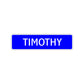 Timothy Street Sign Children Name Room Plate