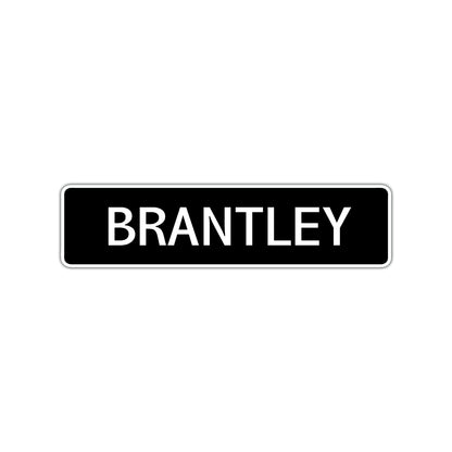 Brantley Street Sign Children Name Room Plate