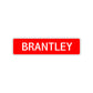Brantley Street Sign Children Name Room Plate