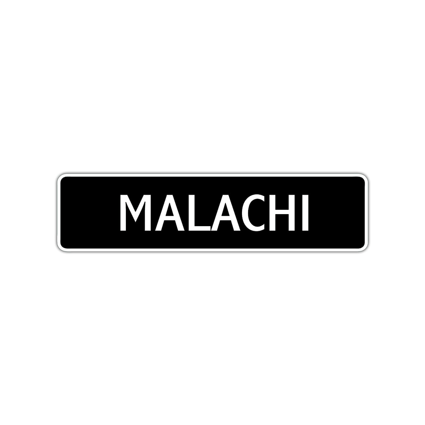 Malachi Street Sign Children Name Room Plate