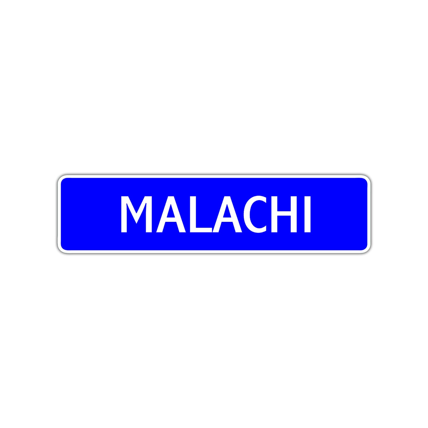 Malachi Street Sign Children Name Room Plate
