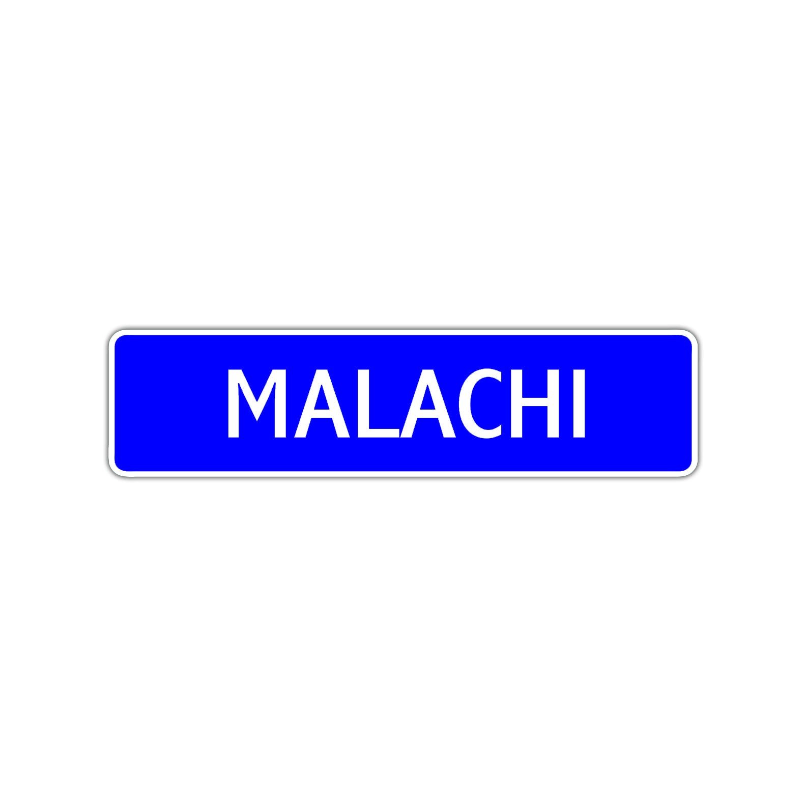 Malachi Street Sign Children Name Room Plate