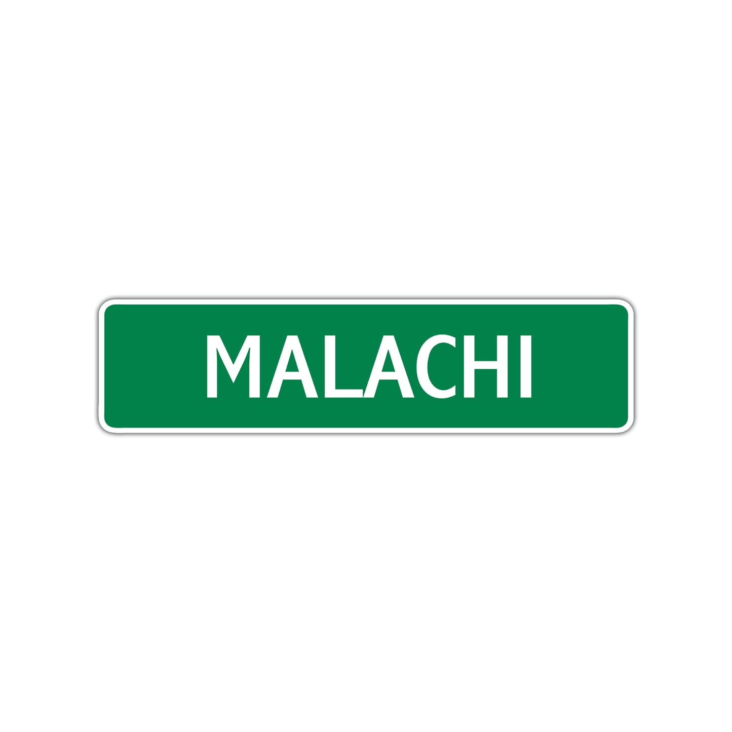 Malachi Street Sign Children Name Room Plate