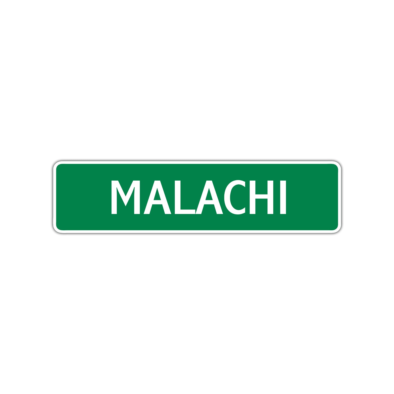 Malachi Street Sign Children Name Room Plate
