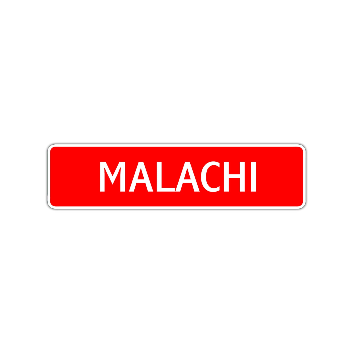 Malachi Street Sign Children Name Room Plate