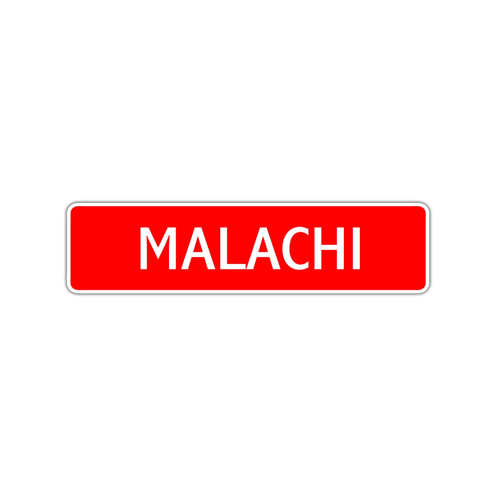 Malachi Street Sign Children Name Room Plate