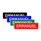 Emmanuel Street Sign Children Name Room Plate