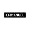 Emmanuel Street Sign Children Name Room Plate