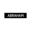 Abraham Street Sign Children Name Room Plate