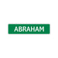 Abraham Street Sign Children Name Room Plate
