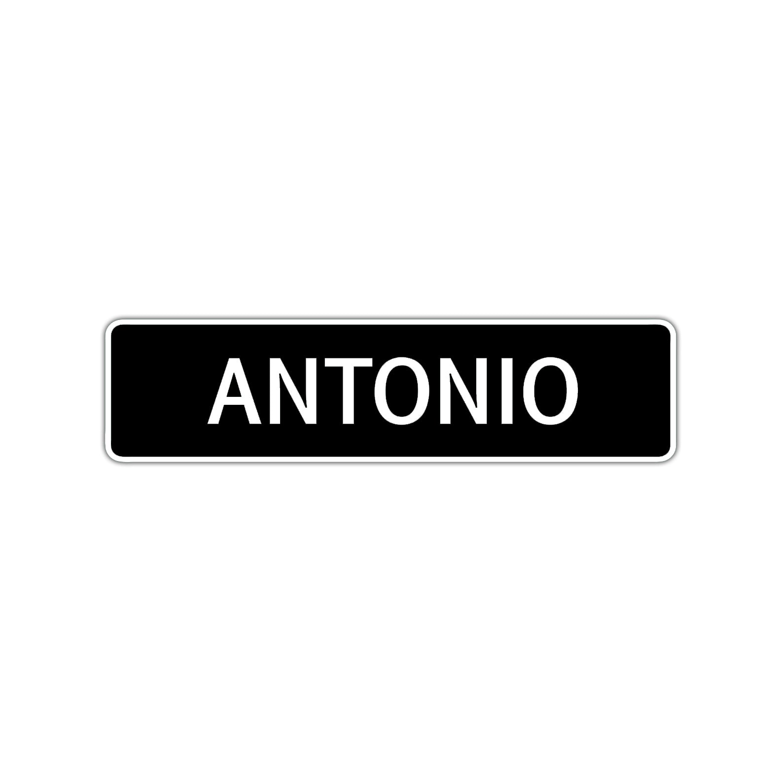 Antonio Street Sign Children Name Room Plate