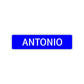 Antonio Street Sign Children Name Room Plate